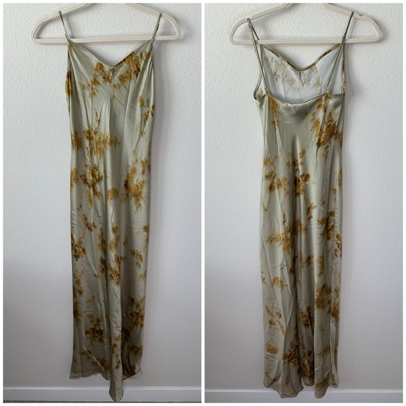 Reformation Parma Silk Maxi Golden Hour Dress SZ S - Picture 3 of 8